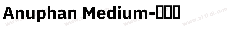 Anuphan Medium字体转换